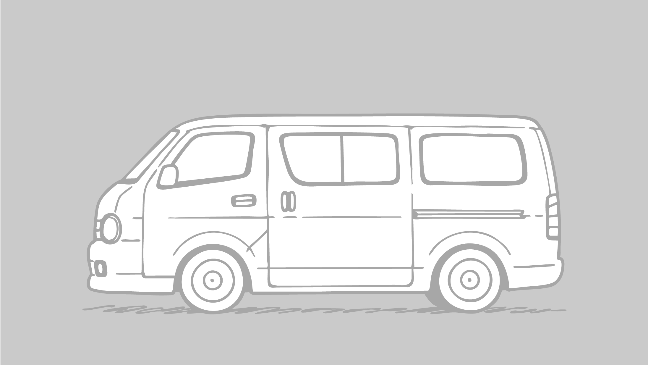ハイエースのイラスト